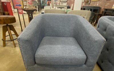 Swivel Barrel Accent Chair