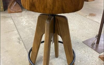 Cowhide Barstool